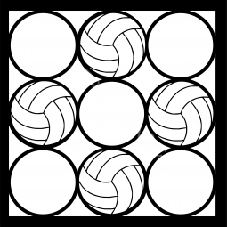 Volleyball 9 Circles